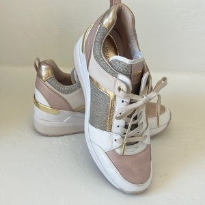 Michael Kors Mixed Media leather Trainers